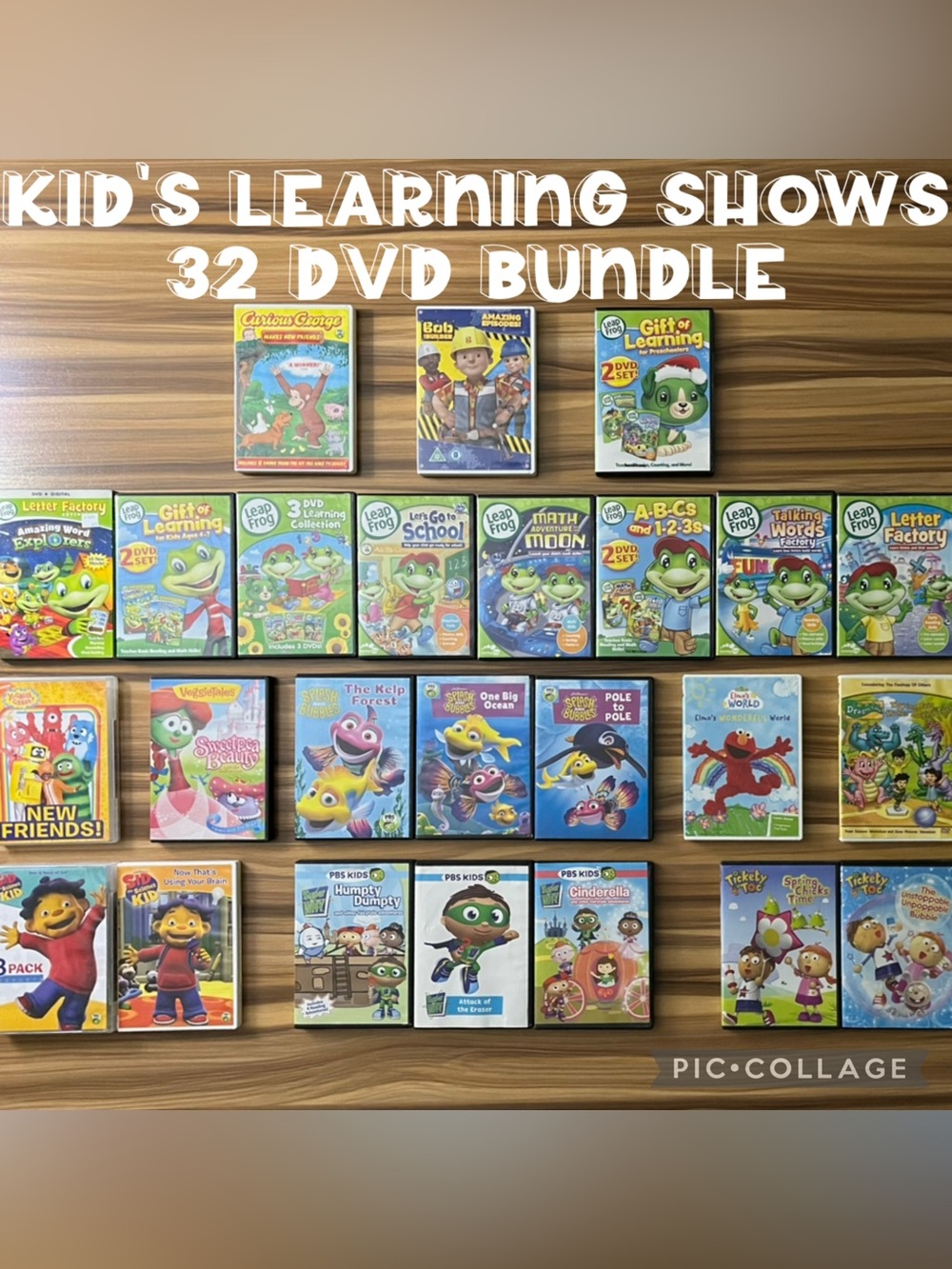 Kid’s Educational Learning TV Shows and Movies 32 Disc Bundle